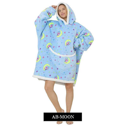 Women Oversized Animal Avocado Blanket Hoodies - Hoodies - Juice Mate - Mad Fly Essentials