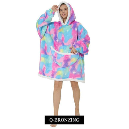 Women Oversized Animal Avocado Blanket Hoodies - Hoodies - Juice Mate - Mad Fly Essentials