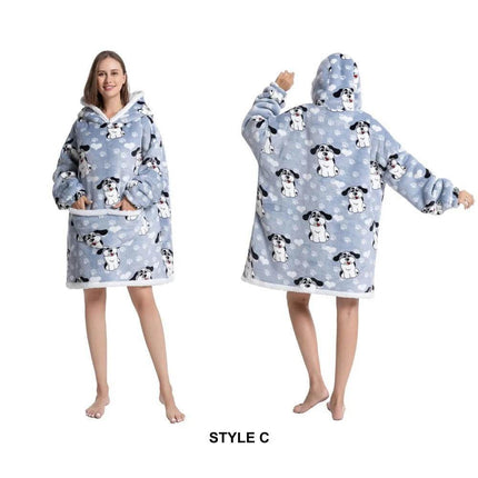 Women Oversized Animal Avocado Blanket Hoodies - Hoodies - Juice Mate - Mad Fly Essentials