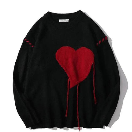 Women Oversized Retro Gothic Pullover Sweater - Sweater - EANALEN - Mad Fly Essentials