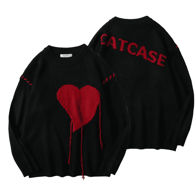 Women Oversized Retro Gothic Pullover Sweater - Sweater - EANALEN - Mad Fly Essentials