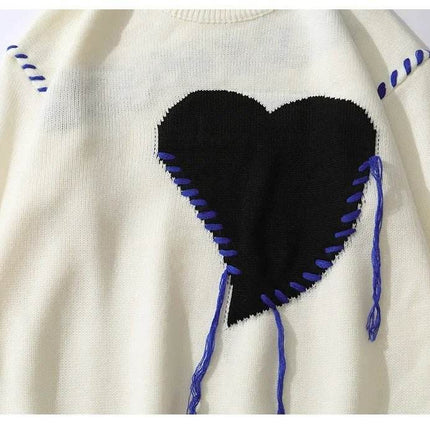 Women Oversized Retro Gothic Pullover Sweater - Sweater - EANALEN - Mad Fly Essentials