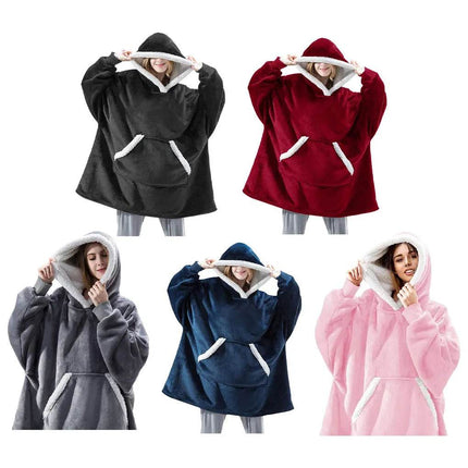 Women Oversized Winter Blanket Hoodies - Hoodies - ANIMAL GAME - Mad Fly Essentials