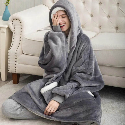 Women Oversized Winter Blanket Hoodies - Hoodies - ANIMAL GAME - Mad Fly Essentials