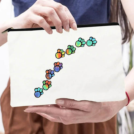 Women Peace Love Dogs Cosmetic Storage Bags - Mad Fly Essentials