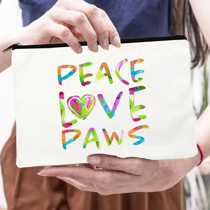 Peace Love Dogs Cosmetic Storage Bag Women Accessories - Women Accessories - Wish Shape - Mad Fly Essentials