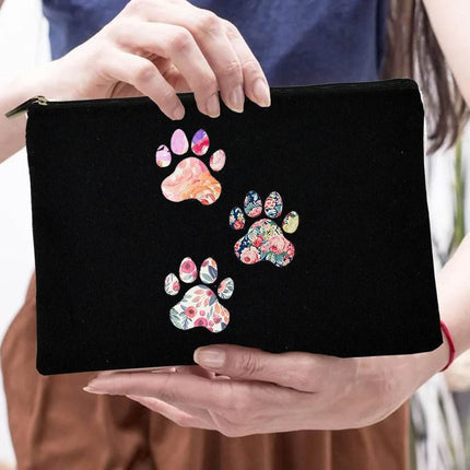 Women Peace Love Dogs Cosmetic Storage Bags - Mad Fly Essentials