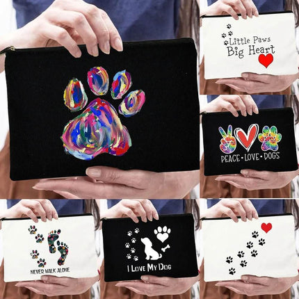 Peace Love Dogs Cosmetic Storage Bag Women Accessories - Women Accessories - Wish Shape - Mad Fly Essentials