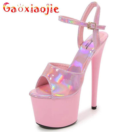 Women Pink Dancing Platform High Heels - High Heels - Gaoxiaojie - Mad Fly Essentials
