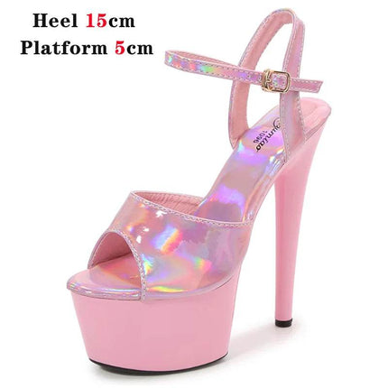 Women Pink Dancing Platform High Heels - High Heels - Gaoxiaojie - Mad Fly Essentials