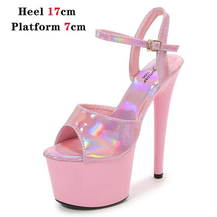 Women Pink Dancing Platform High Heels - High Heels - Gaoxiaojie - Mad Fly Essentials