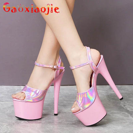 Women Pink Dancing Platform High Heels - High Heels - Gaoxiaojie - Mad Fly Essentials