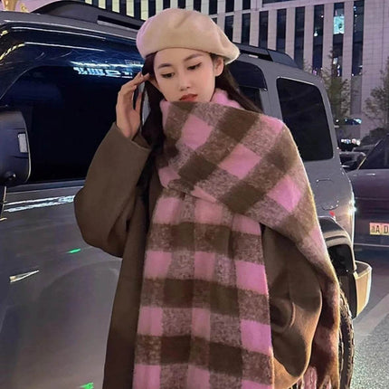 Women Plaid Scarves Tassel Shawl Wrap Scarf - Scarf - RUNMEIFA - Mad Fly Essentials