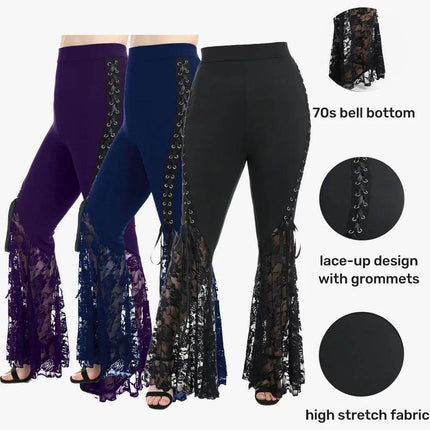 Women Plus Bohemian Lace Harem Pants - Harem Pants - Ogilvy Mather - Mad Fly Essentials