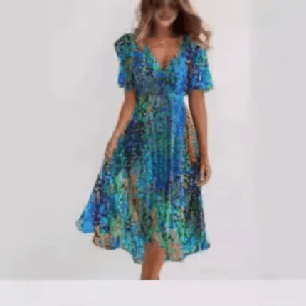 Women Plus Floral Business Lady Maxi Dress - Maxi Dress - Adyce - Mad Fly Essentials