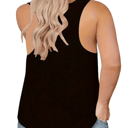 Women Plus IDGAF Summer Casual Tank Top - Tank Top - Boho Girl - Mad Fly Essentials