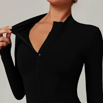 Women Plush Long Black Fitness Jumpsuit - Jumpsuit - Lipswag - Mad Fly Essentials