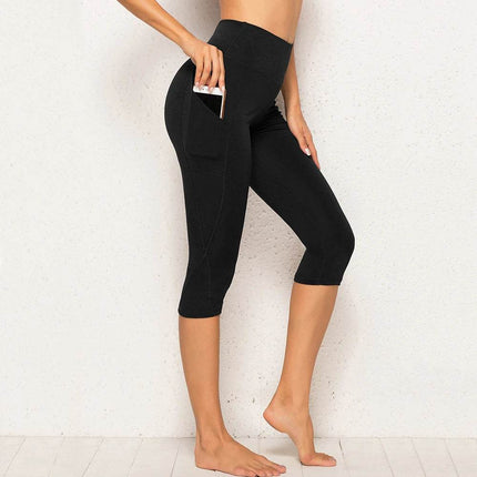 Women Pocket Capris Fitness Leggings- Mad Fly Essentials
