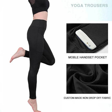 Women Pocket Capris 3/4 Solid Fitness Leggings - Fitness Leggings - Burlapp - Mad Fly Essentials
