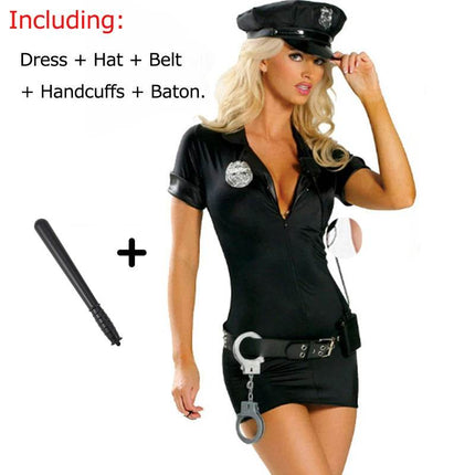 Women Police Uniform Cosplay Officer Costume - Costume - Sealeaf - Mad Fly Essentials