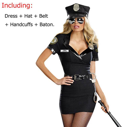 Women Police Uniform Cosplay Officer Costume - Costume - Sealeaf - Mad Fly Essentials
