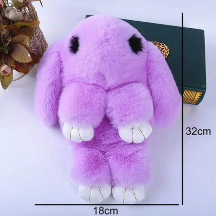 Rabbit Fur Pompoms Chain Tote Bag Women Accessories - Women Accessories - MoonBiffy - Mad Fly Essentials