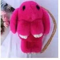 Rabbit Fur Pompoms Chain Tote Bag Women Accessories - Women Accessories - MoonBiffy - Mad Fly Essentials