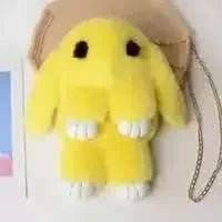 Rabbit Fur Pompoms Chain Tote Bag Women Accessories - Women Accessories - MoonBiffy - Mad Fly Essentials