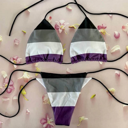 Women Rainbow Beach 3D Bikini Swimwear Set - Swimwear Set - Reachshore - Mad Fly Essentials