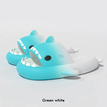 Women Rainbow Gradient Shark Slippers - Slippers - TECHOME - Mad Fly Essentials