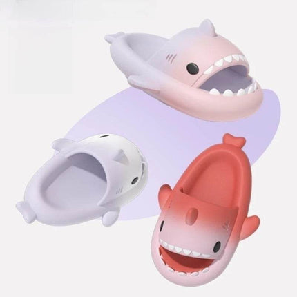 Women Rainbow Gradient Shark Slippers - Slippers - TECHOME - Mad Fly Essentials
