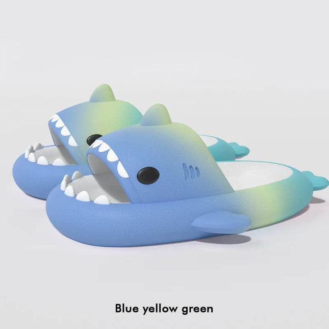 Women Rainbow Gradient Shark Slippers - Slippers - TECHOME - Mad Fly Essentials