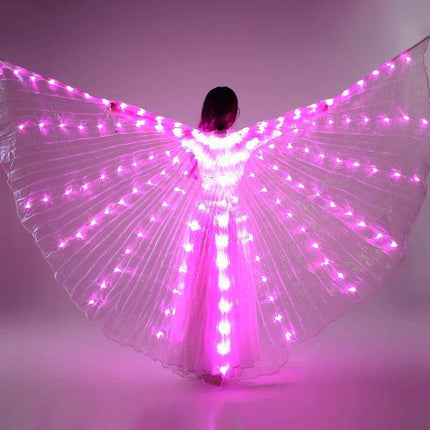 Women Rainbow LED Belly Dancing Wings Costume - Costume - LEDP - Mad Fly Essentials