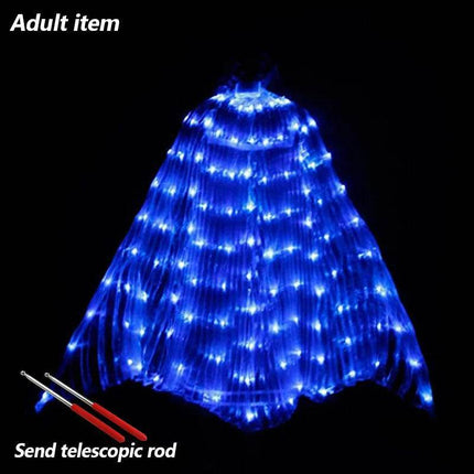 Women Rainbow LED Belly Dancing Wings Costume - Costume - LEDP - Mad Fly Essentials