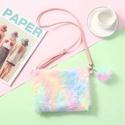 Women Rainbow Leopard Mini Crossbody Bag - Crossbody Bag - NEAT CULTURE - Mad Fly Essentials