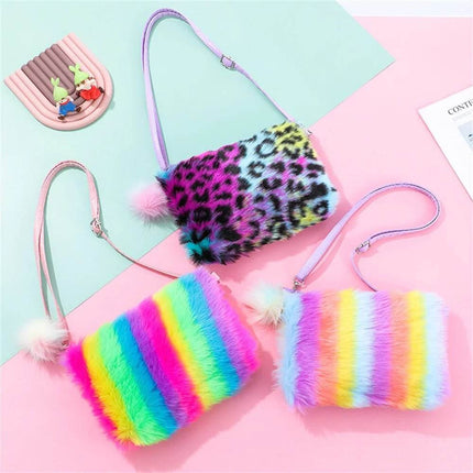 Women Rainbow Leopard Mini Crossbody Bag - Crossbody Bag - NEAT CULTURE - Mad Fly Essentials