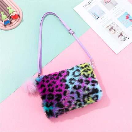 Women Rainbow Leopard Mini Crossbody Bag - Crossbody Bag - NEAT CULTURE - Mad Fly Essentials