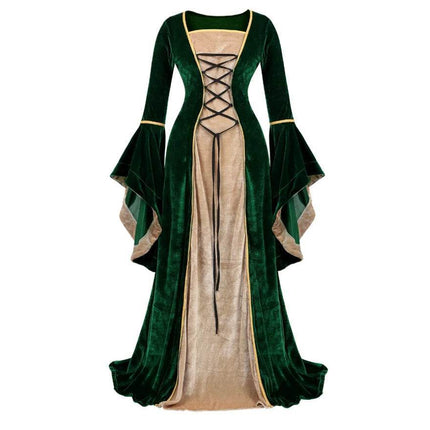 Women Renaissance Irish Medieval Costume Dress - Costume Dress - Coldker - Mad Fly Essentials
