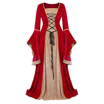 Women Renaissance Irish Medieval Costume Dress - Costume Dress - Coldker - Mad Fly Essentials