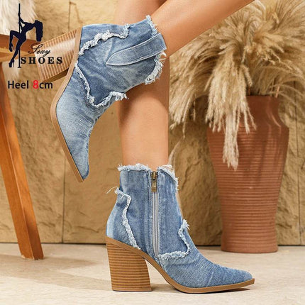 Women Retro Fashion Western Cowboy Boots - Boots - KAMUCC - Mad Fly Essentials