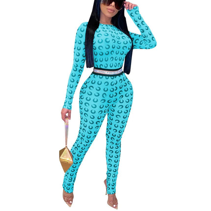 Women Retro Leopard Print Jumpsuit - Jumpsuit - Hashupha - Mad Fly Essentials