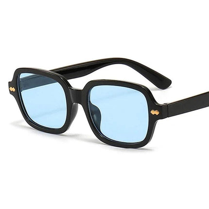 Women Retro Square Black Sunglasses - Sunglasses - RUO BO - Mad Fly Essentials