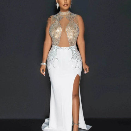 Women Sequin Black Prom Evening Maxi Dress - Maxi Dress - Ectic - Mad Fly Essentials