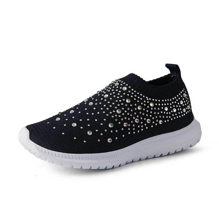 Women Rhinestone Breathable Walking Sneakers - Sneakers - Animal Unicorn - Mad Fly Essentials