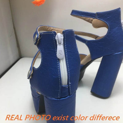 Women Round Toe Solid Ultra Pump High Heels - High Heels - ASILETO - Mad Fly Essentials