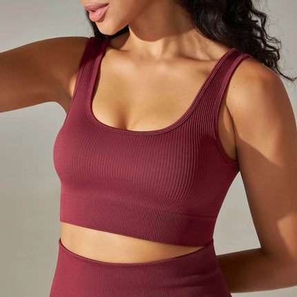 Women Seamless Crop Top Fitness Bra - Bra - SWELTERING - Mad Fly Essentials