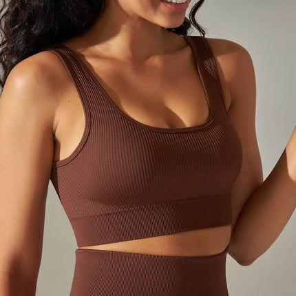 Women Seamless Crop Top Fitness Bra - Bra - SWELTERING - Mad Fly Essentials