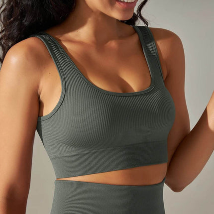 Women Seamless Crop Top Fitness Bra - Bra - SWELTERING - Mad Fly Essentials