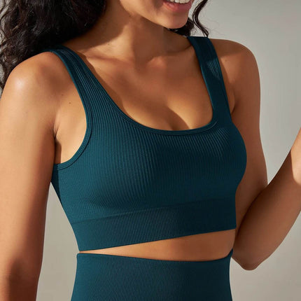 Women Seamless Crop Top Fitness Bra - Mad Fly Essentials