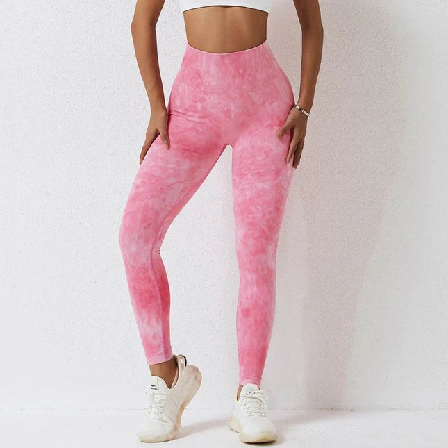 Women Seamless Quick Drying Pink Fitness Leggings - Fitness Leggings - HEFLASHOR - Mad Fly Essentials
